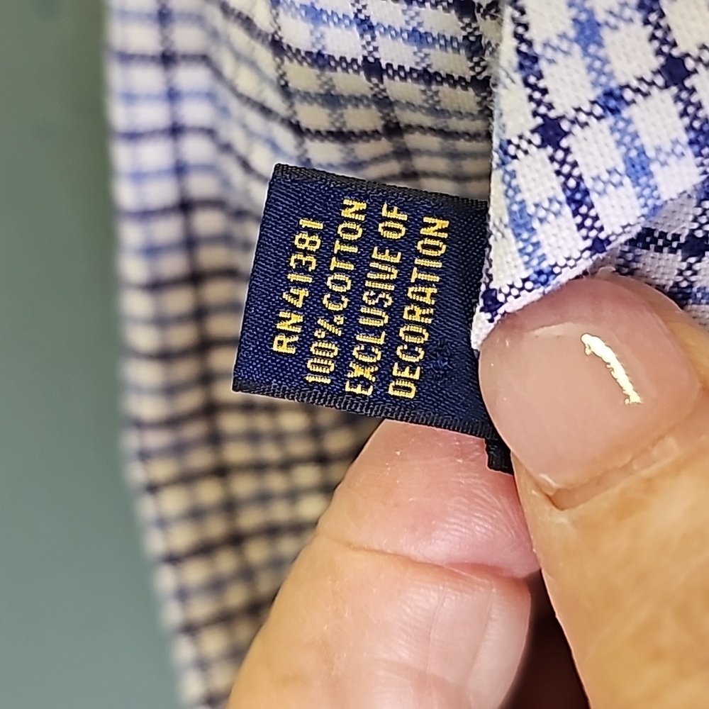 Ralph lauren mens classic fit long sleeve shirt. XL plaid Preppy print Excellent - Picture 7 of 12